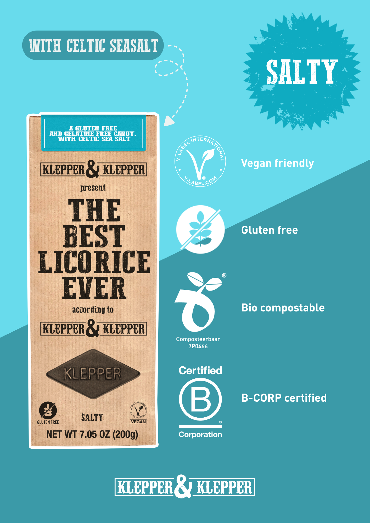 Salty Licorice — Soft Vegan Premium | 200g