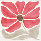 Modern Petals Red- Paper Cocktail Napkins Pack of 20 Modern Petals Red