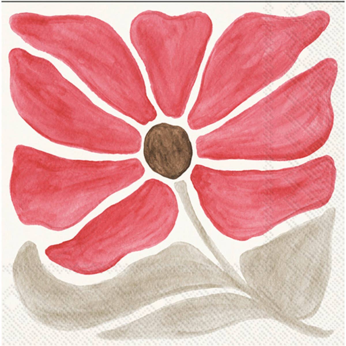 Modern Petals Red- Paper Cocktail Napkins Pack of 20 Modern Petals Red