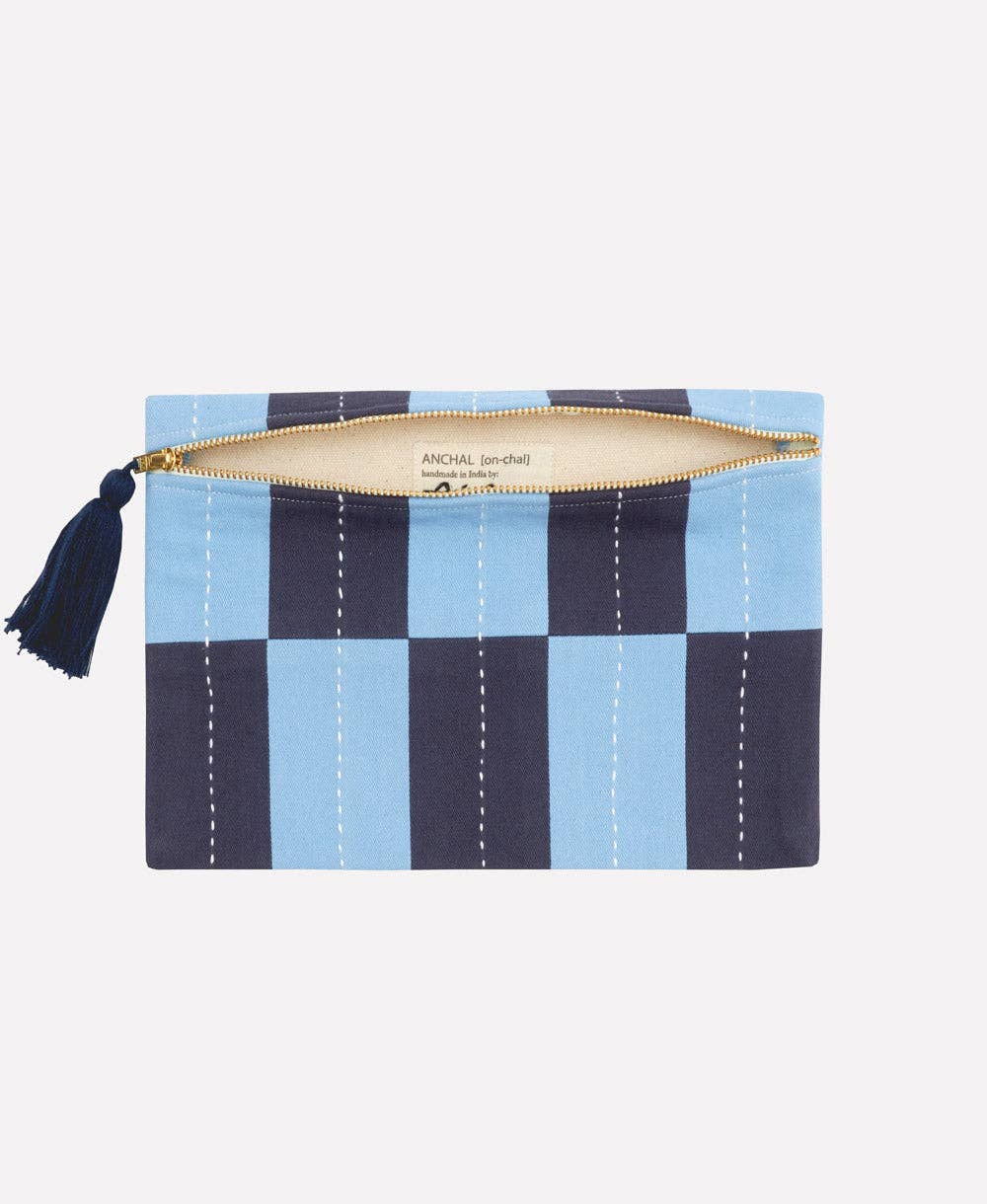 Lattice Pouch – Dusk Blue