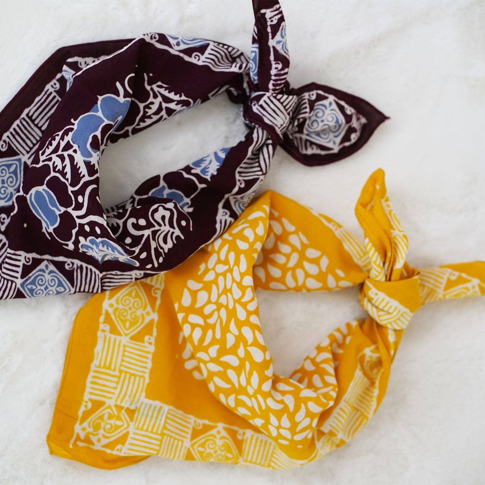 Batik Bandana – Sunrise Mist | Yellow
