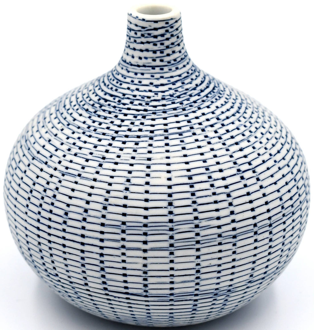 Blue Congo Tiny L- Bud Vase