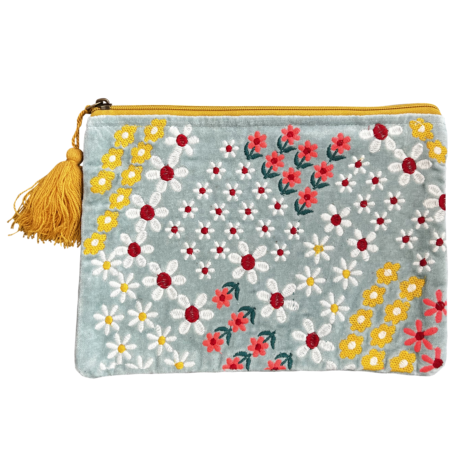 3 Size Daisy Bouquet Embroidered Coin Purse for Women