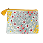 3 Size Daisy Bouquet Embroidered Coin Purse for Women