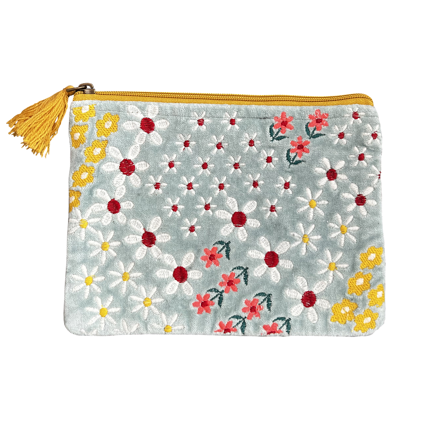 3 Size Daisy Bouquet Embroidered Coin Purse for Women