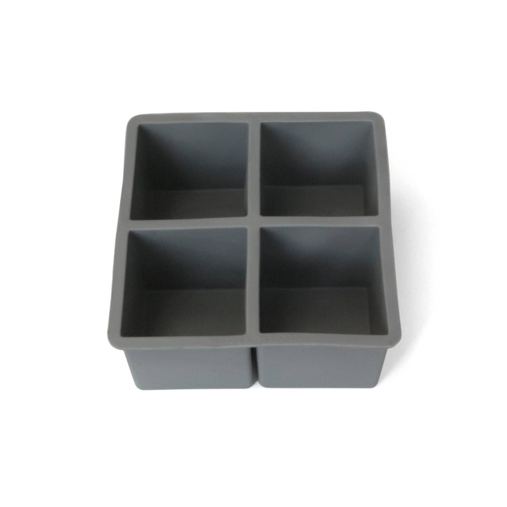 2.5” Square Ice Cube Tray — Gray | Makes 4 Cubes