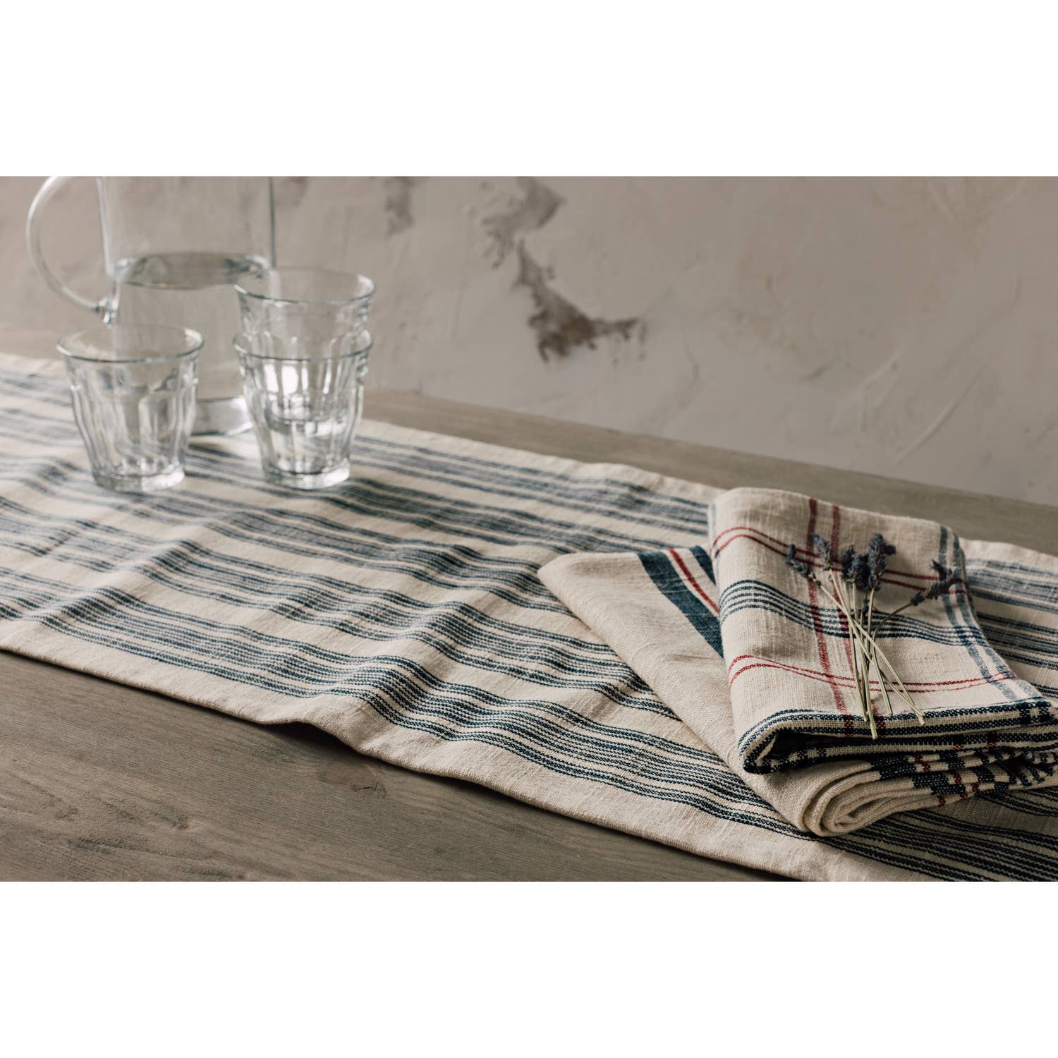 Delphine Vintage Table Runner | 14" x 72"