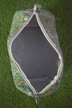Small Colorful Pouch Block Printed Toiletry Bag
