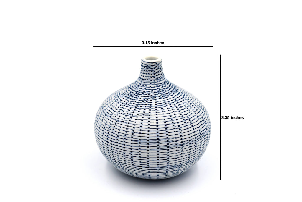 Blue Congo Tiny L- Bud Vase