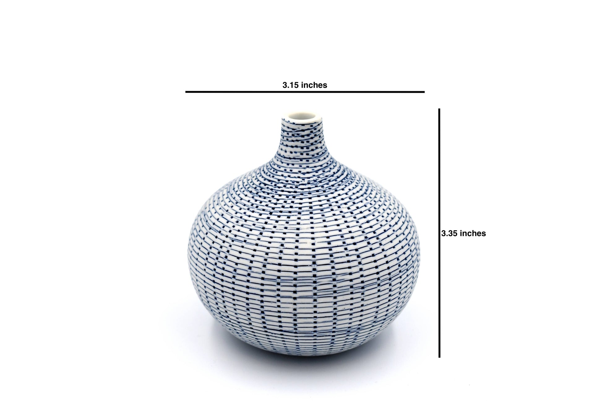 Blue Congo Tiny L- Bud Vase