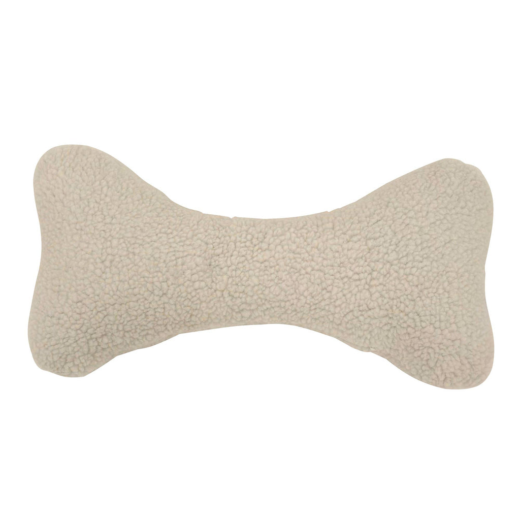 Sherpa Bone Pillow Toy with Squeaker