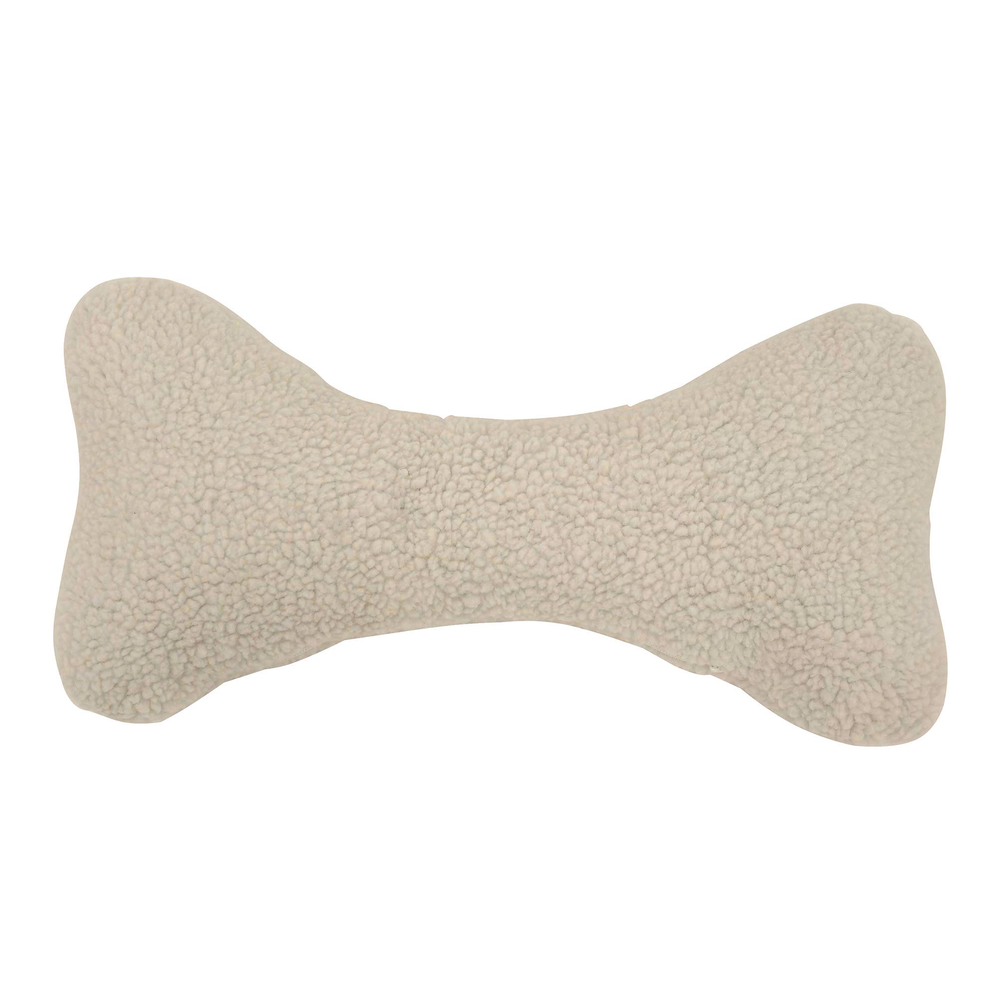 Sherpa Bone Pillow Toy with Squeaker