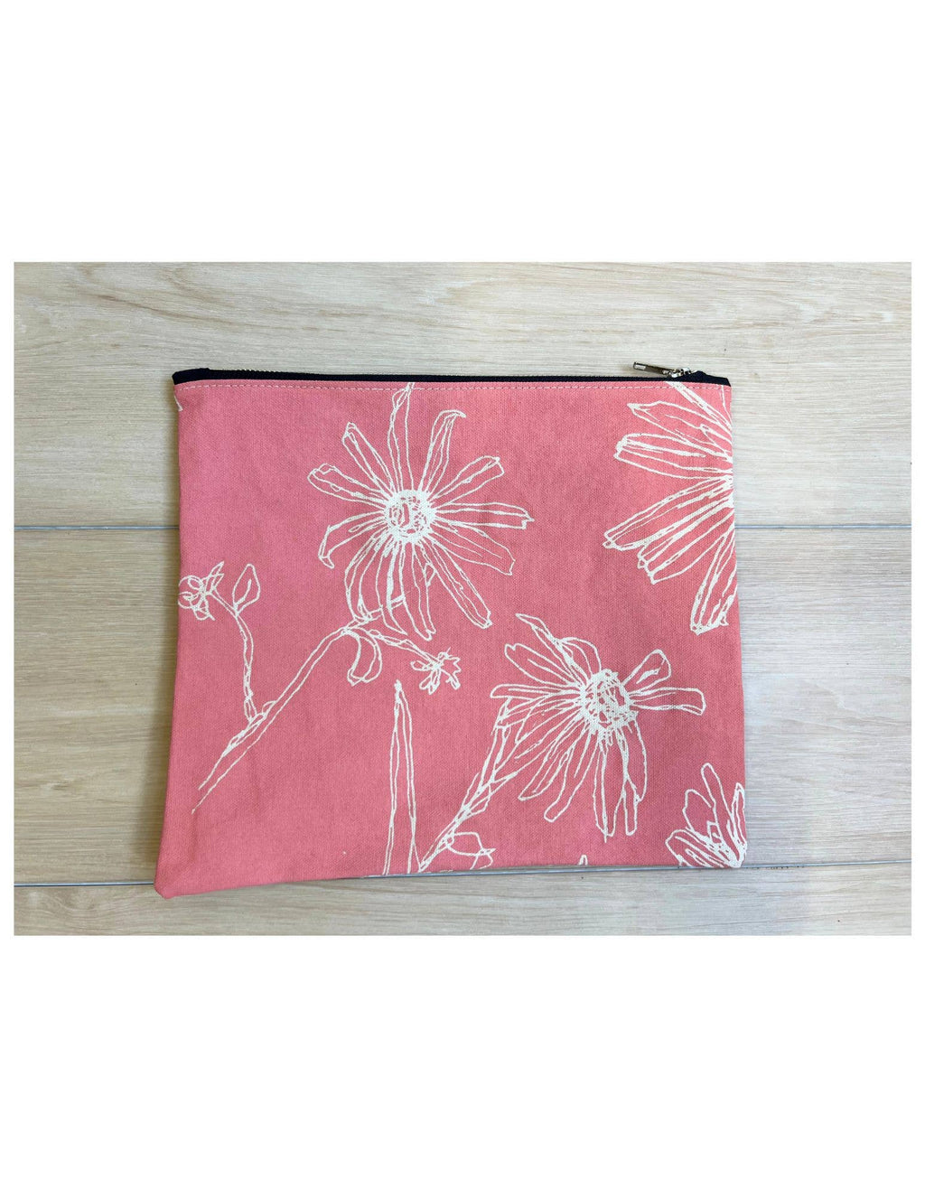 Driftwood Zippered Pouch -  Pink