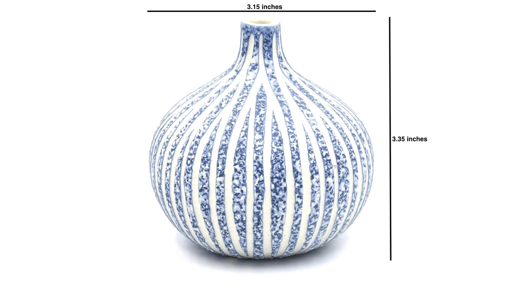 Blue Congo Tiny L – Handcrafted Porcelain Bud Vase