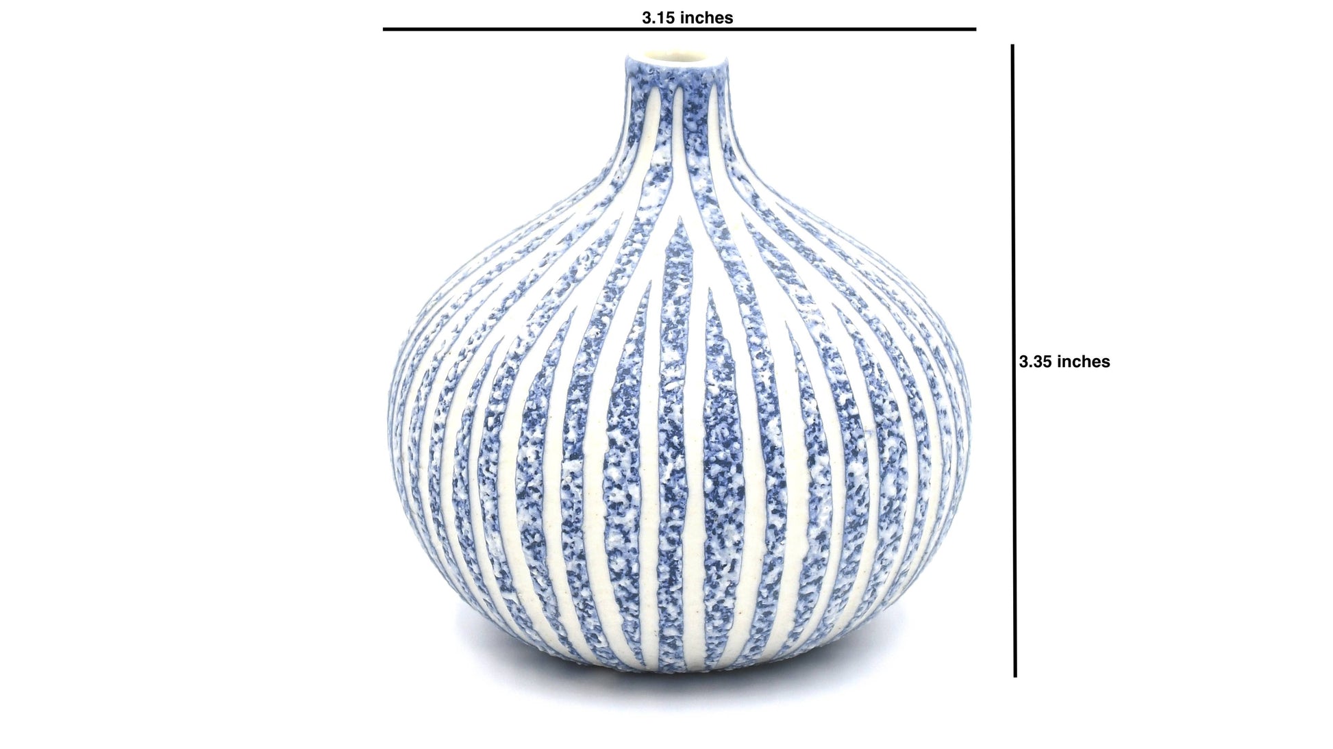 Blue Congo Tiny L – Handcrafted Porcelain Bud Vase
