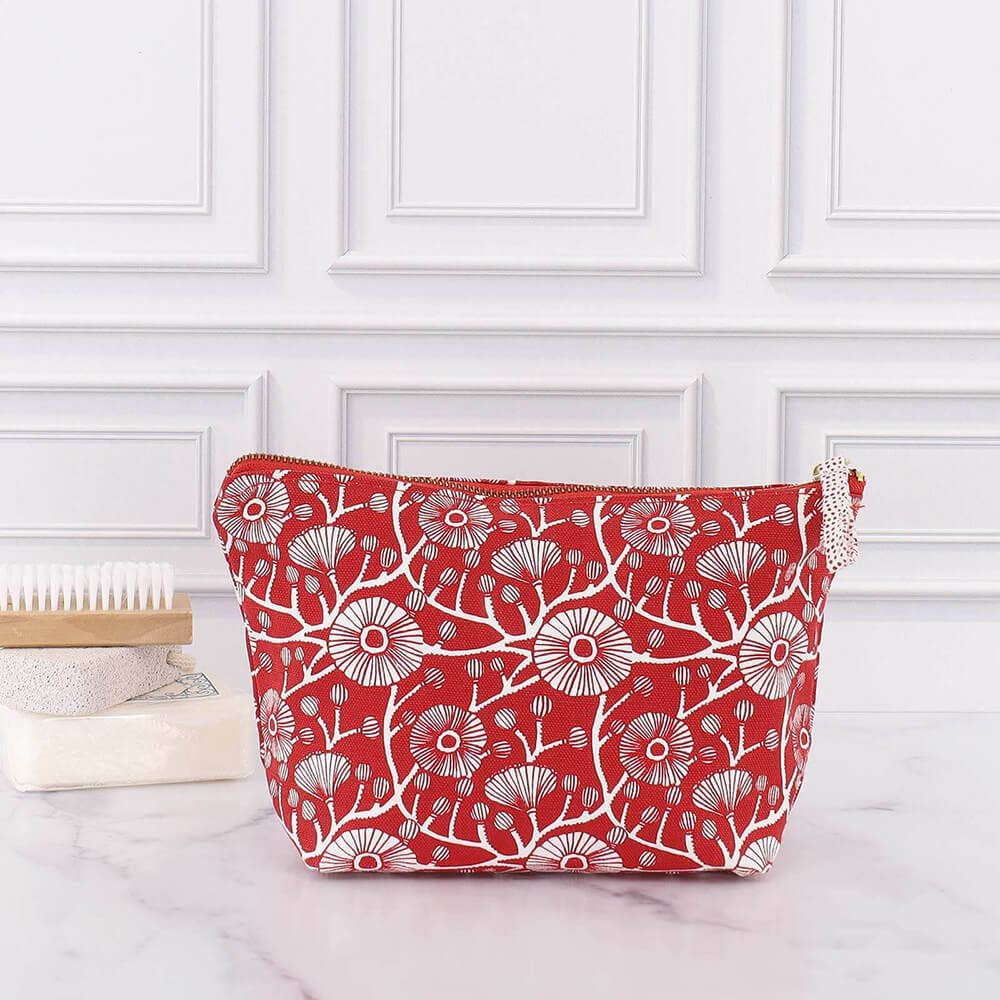Camellia Medium Canvas Pouch
