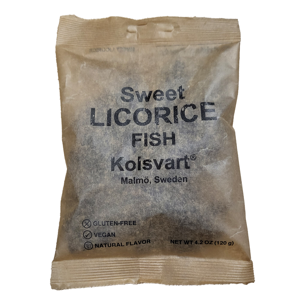 Sweet Licorice Swedish Fish - 4.2oz (120gm)