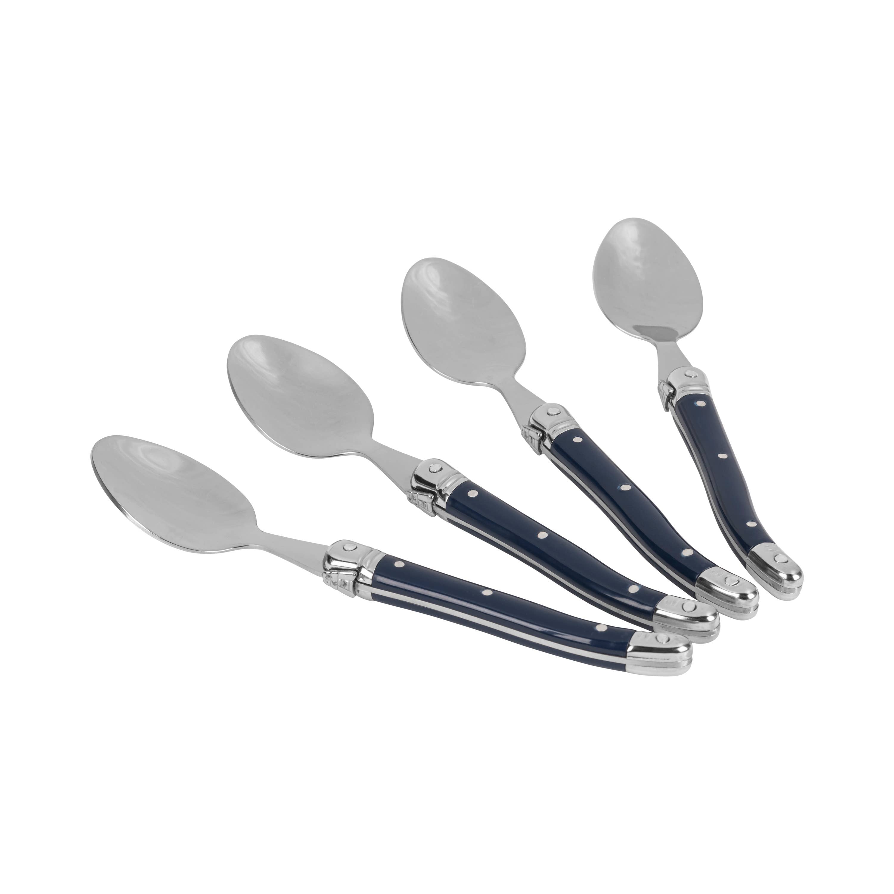 Laguiole Coffee Spoons, Set of 4, Navy