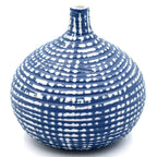 BLUE CONGO TINY S-Handcrafted Porcelain Bud Vase