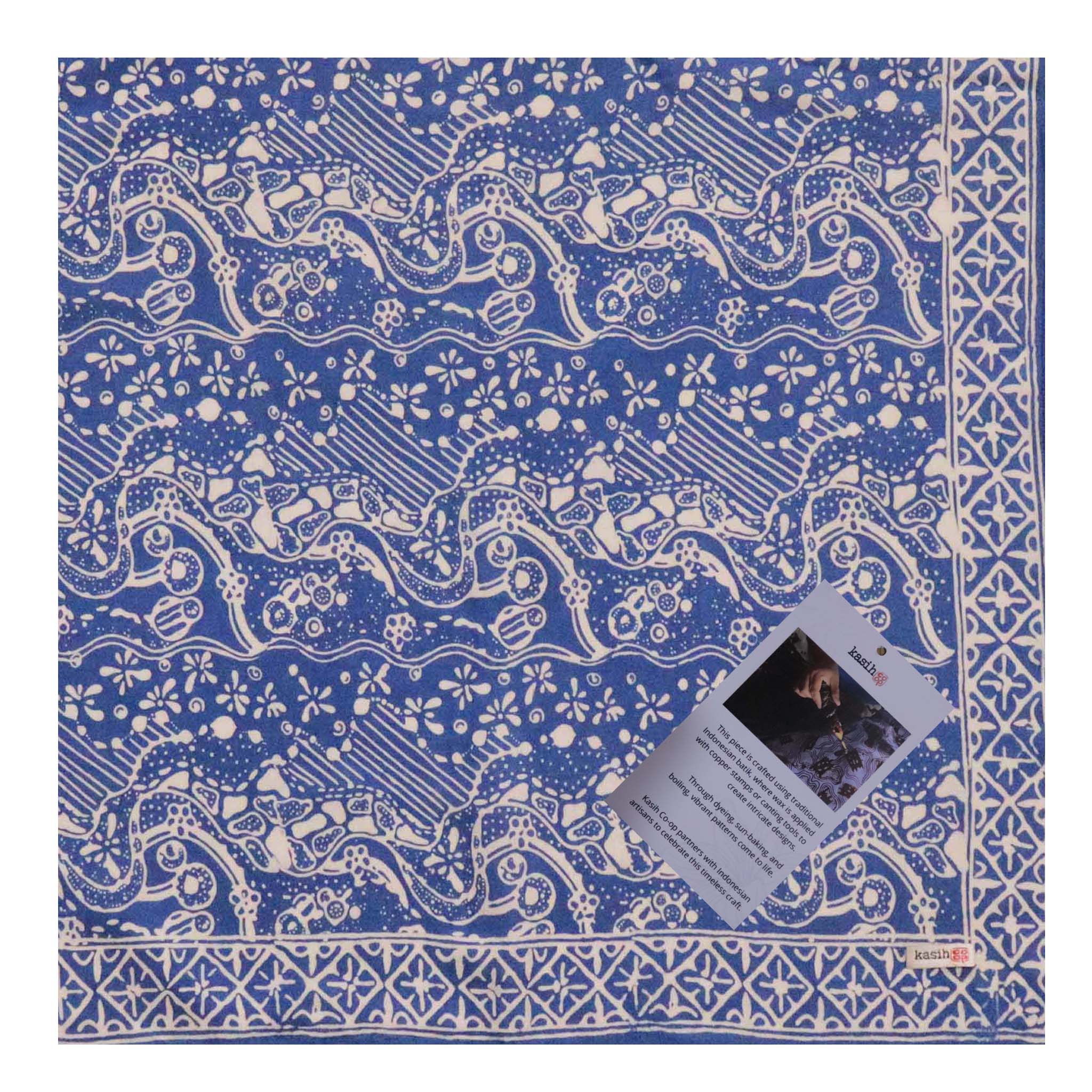 Batik Bandana - Tidal Flow, Blue