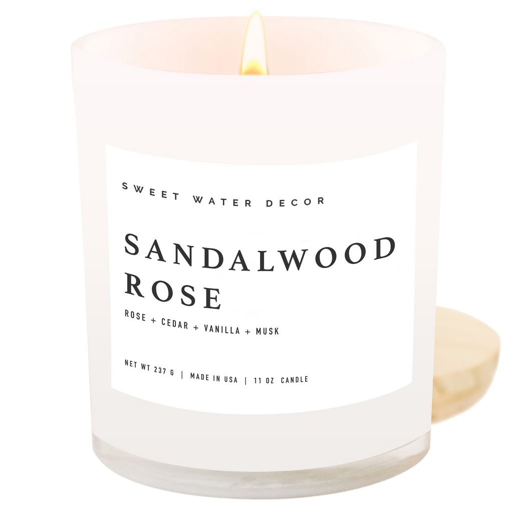 Sandalwood Rose 11 oz Soy Candle