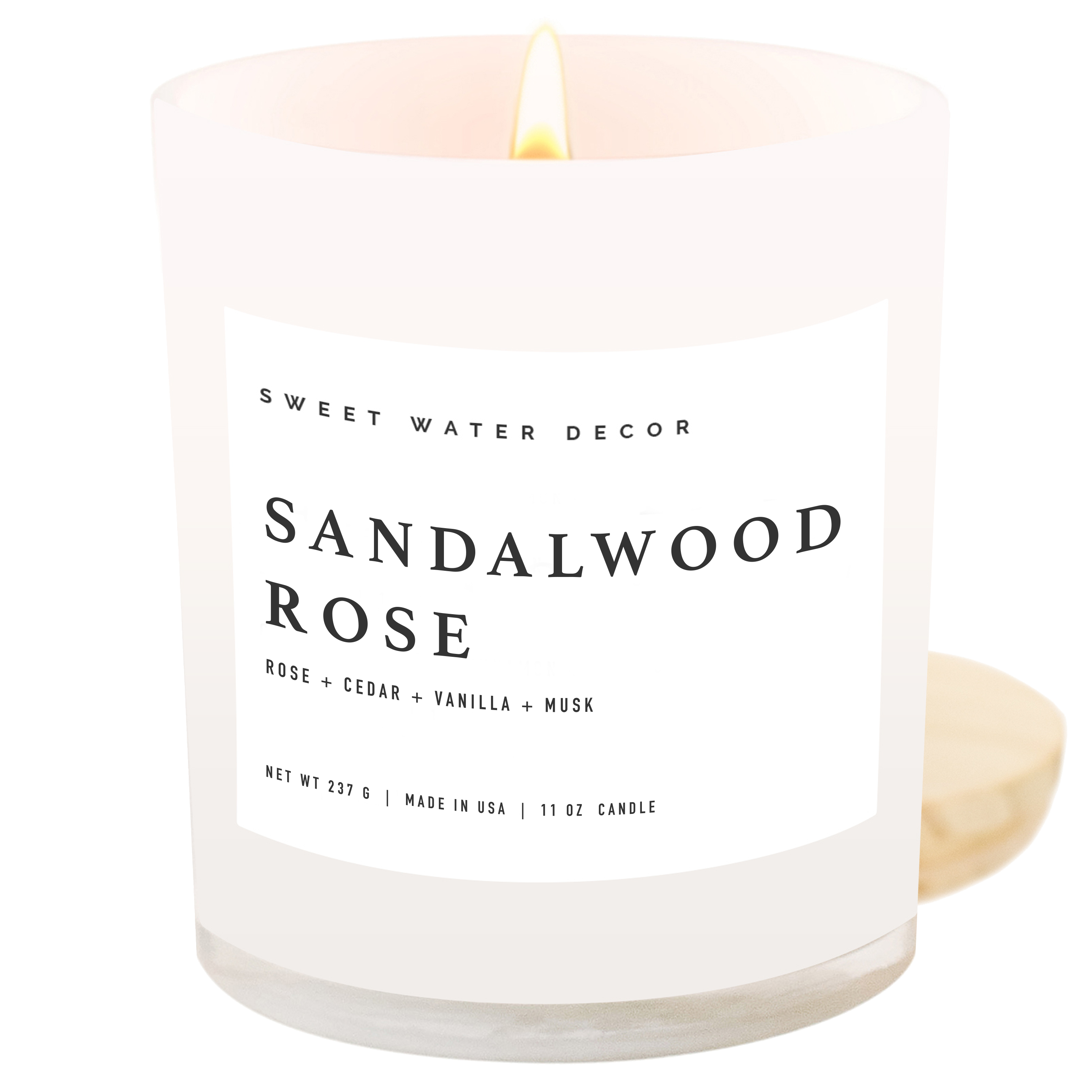 Sandalwood Rose 11 oz Soy Candle