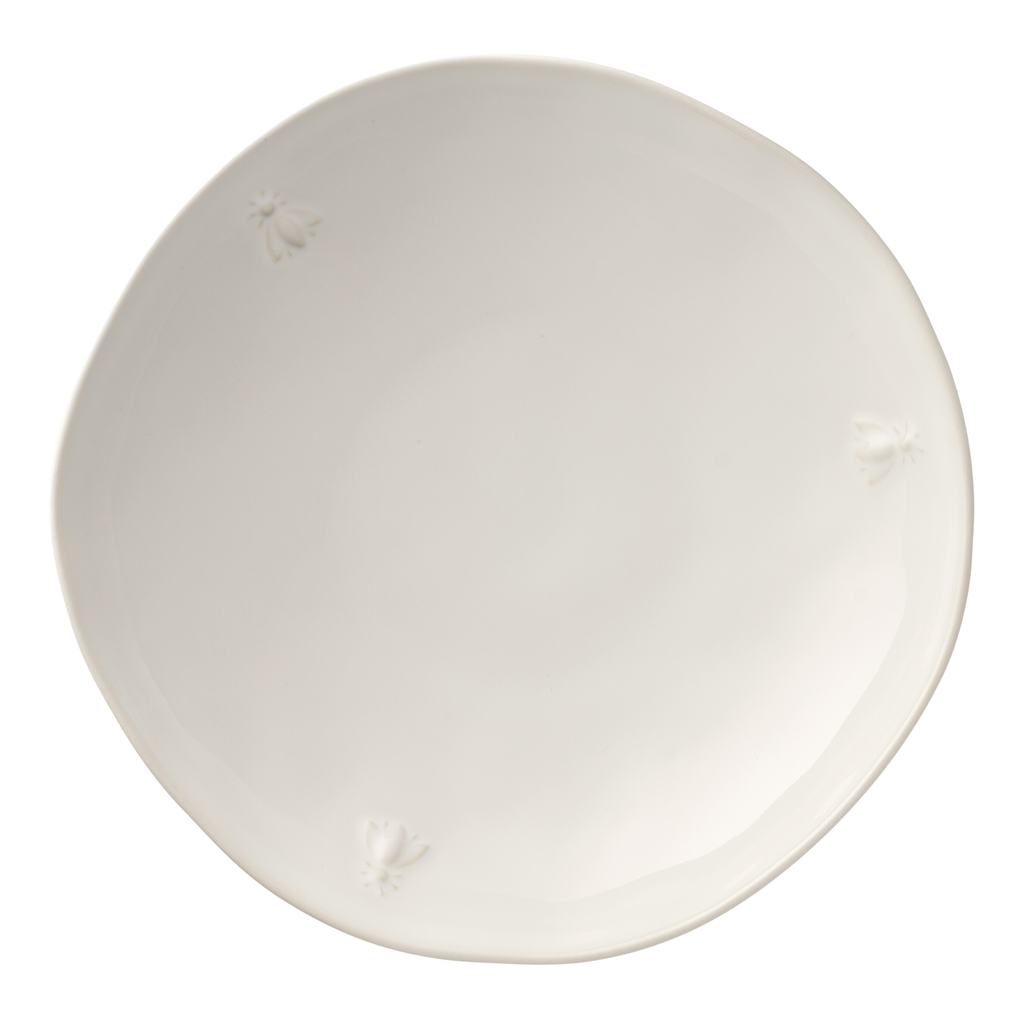 Bee Ceramic Pasta Plate: Bleu
