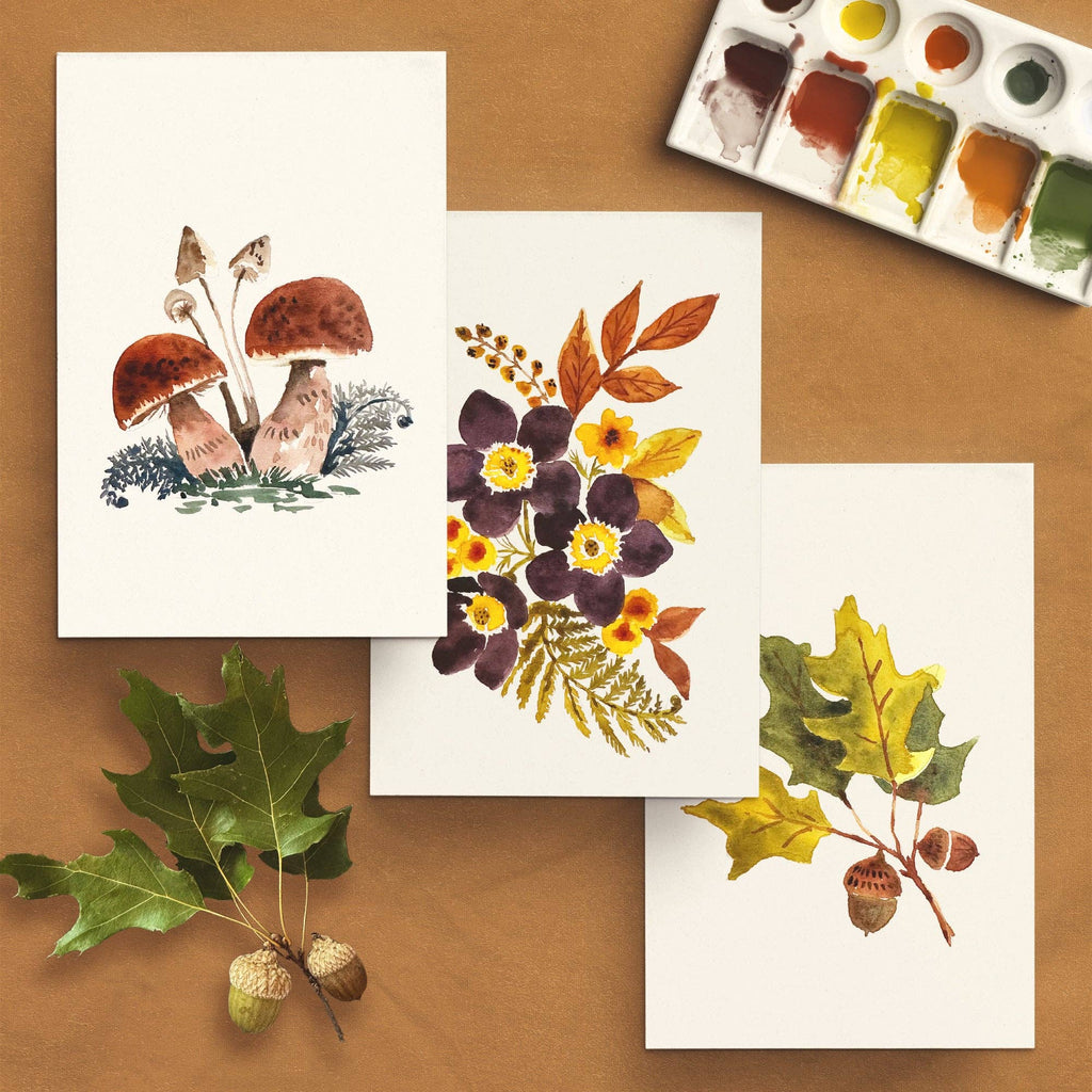 Woodland Botanicals Watercolor Painting Kit