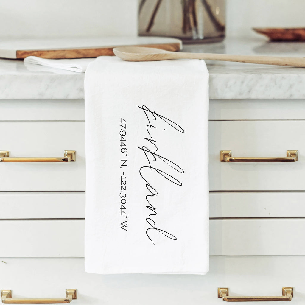 The Berkshires Tea Towel: Natural