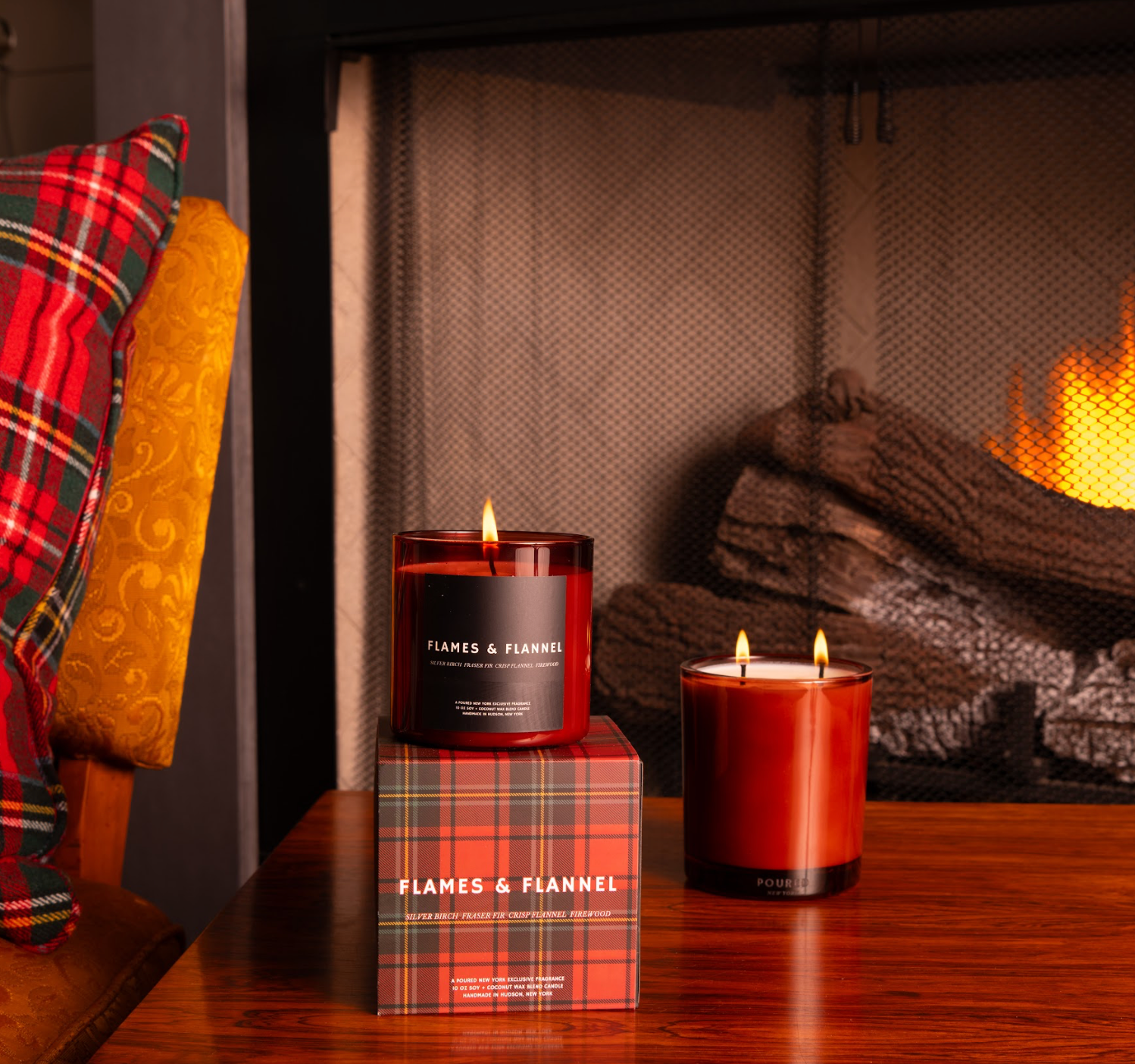 FLAMES & FLANNEL 10 oz. Soy Candle