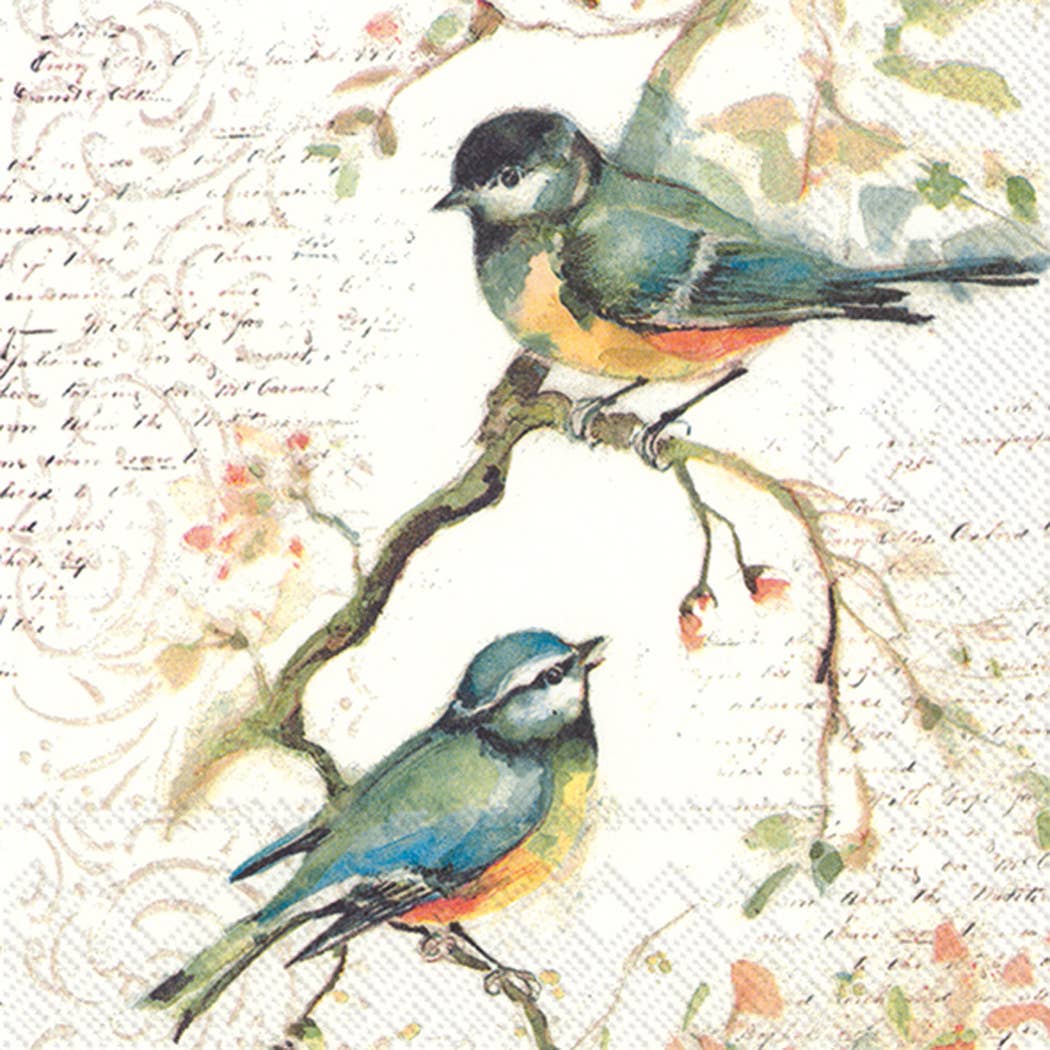 Cocktail Napkins Pack of 20 Happy Little Titmice