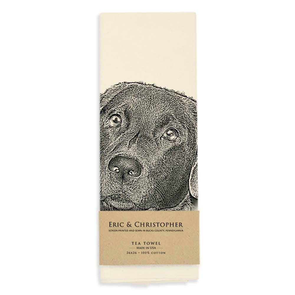 Black Lab 1 Tea Towel