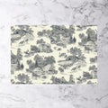 Gray Woodland Toile Paper Placemats (Set of 20)