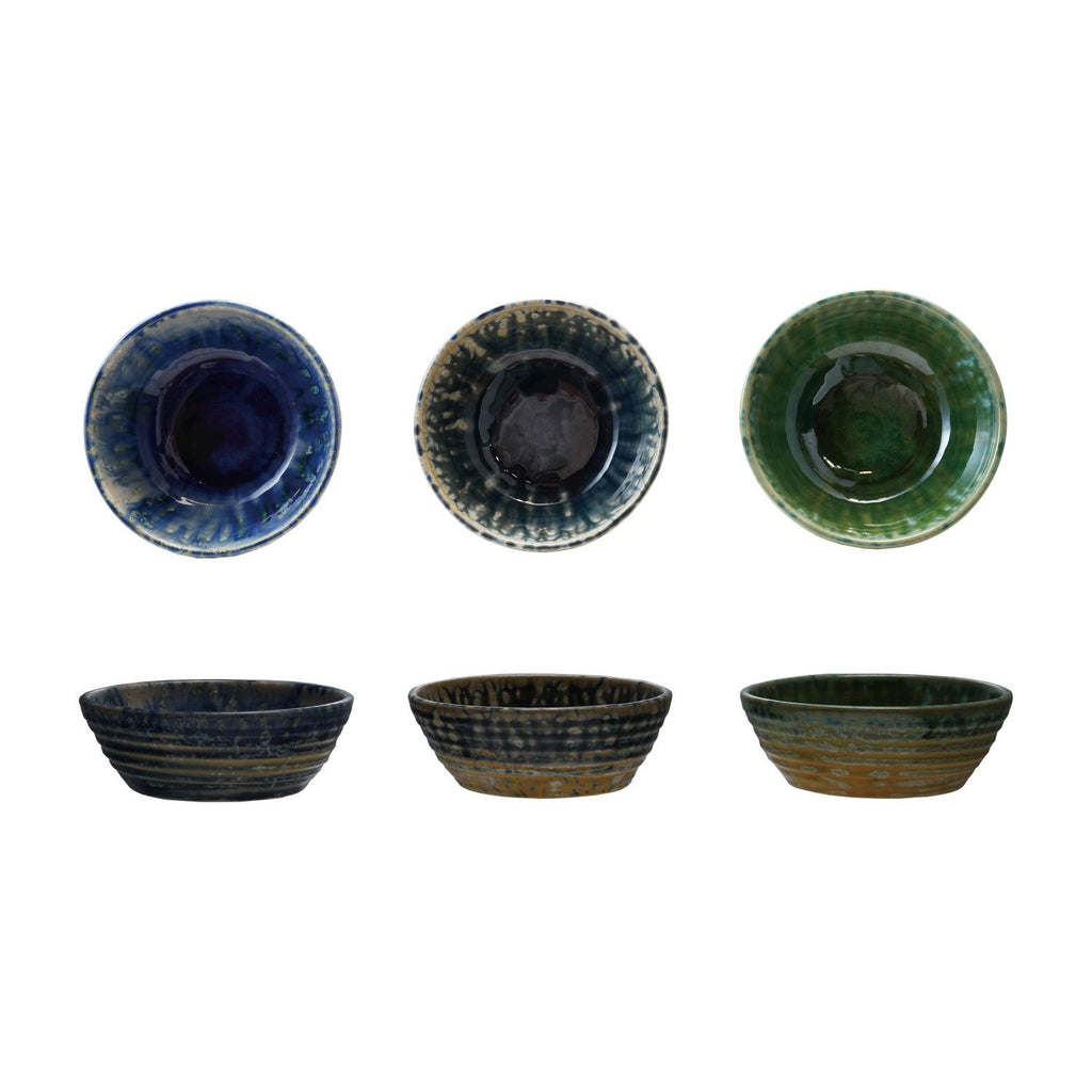 Stoneware Bowl, 3 Colors (Each One Will Vary)