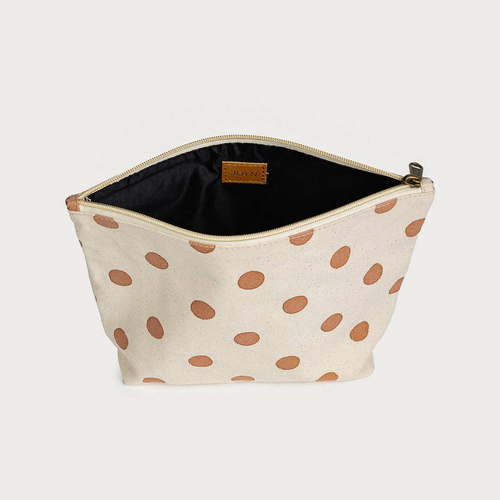 Clay Dot Large Waterproof Pouch