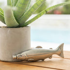 Stainless Steel Fish Travel Flask, 4 Ounce Capacity