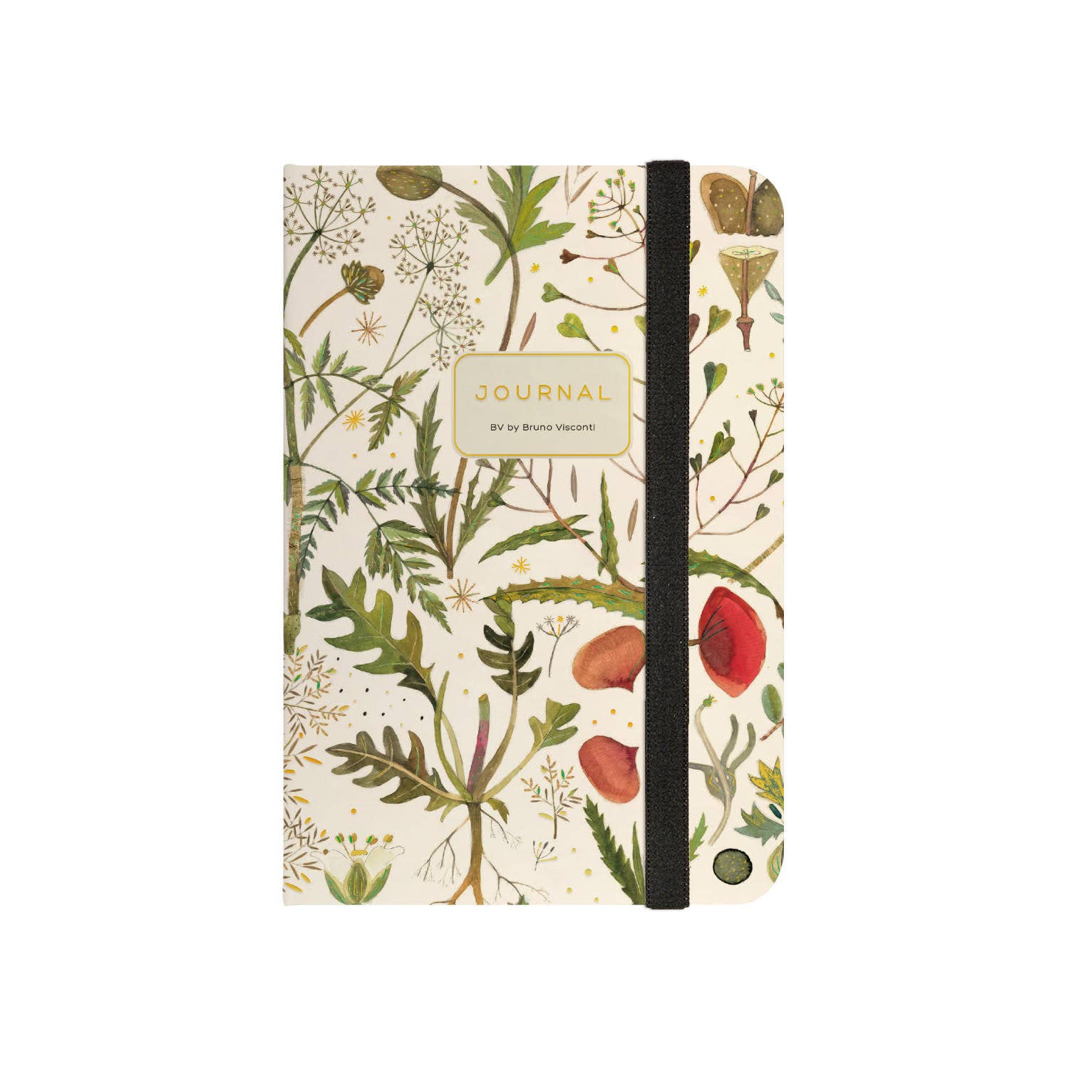 Greens and Flowers Hardcover Journal A5