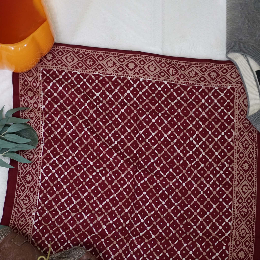 7:52 PMBatik Bandana – Crimson Cross | Red