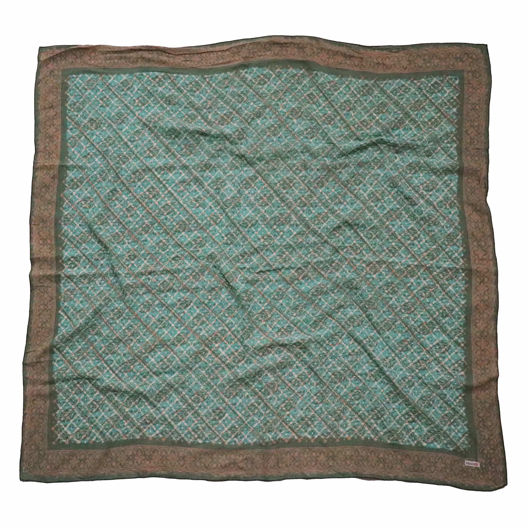 Batik Bandana- Leaf Grid