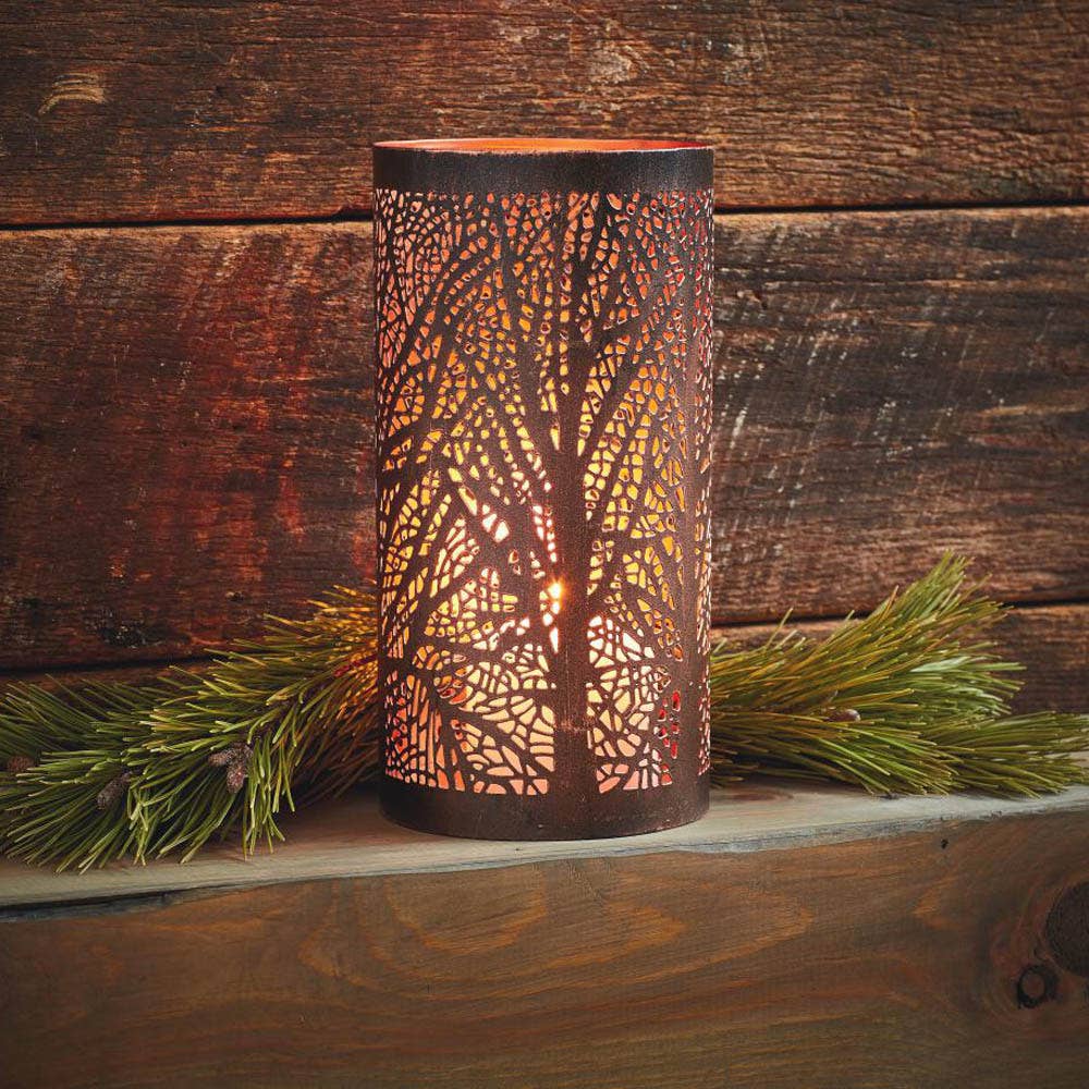 Large River Birch Lantern
