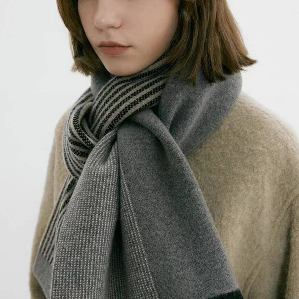 Dark Green Unisex Elegant Winter Couples Wrap (OS)