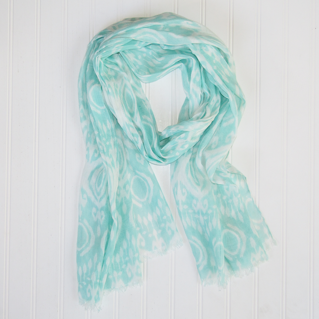 Pure Viscose Makahla Spring Feathered Edge Scarf for Women: Light Pink