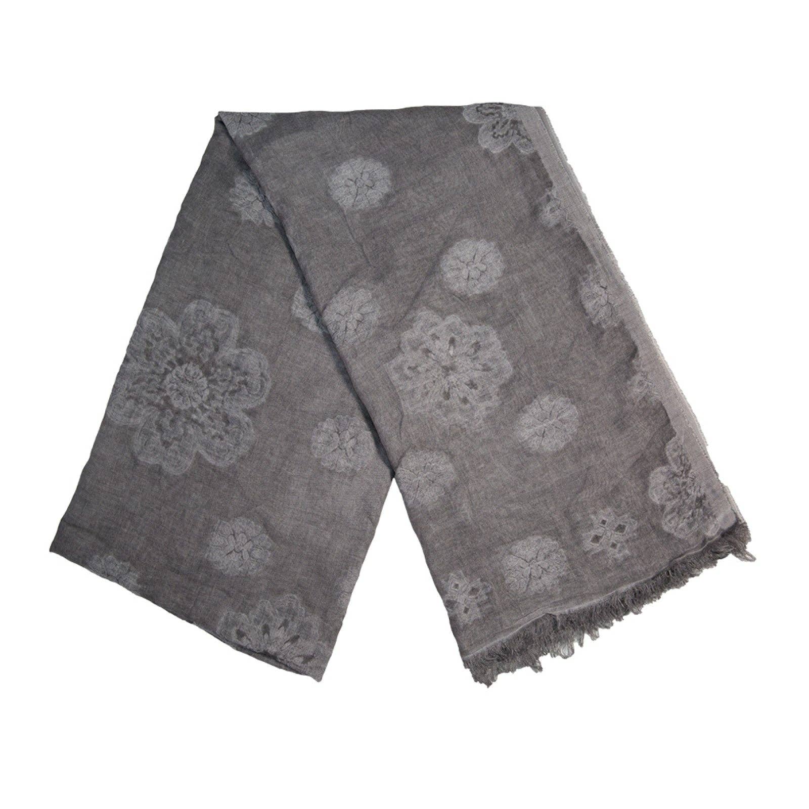 Brown Double Layer Attached Thick Scarves