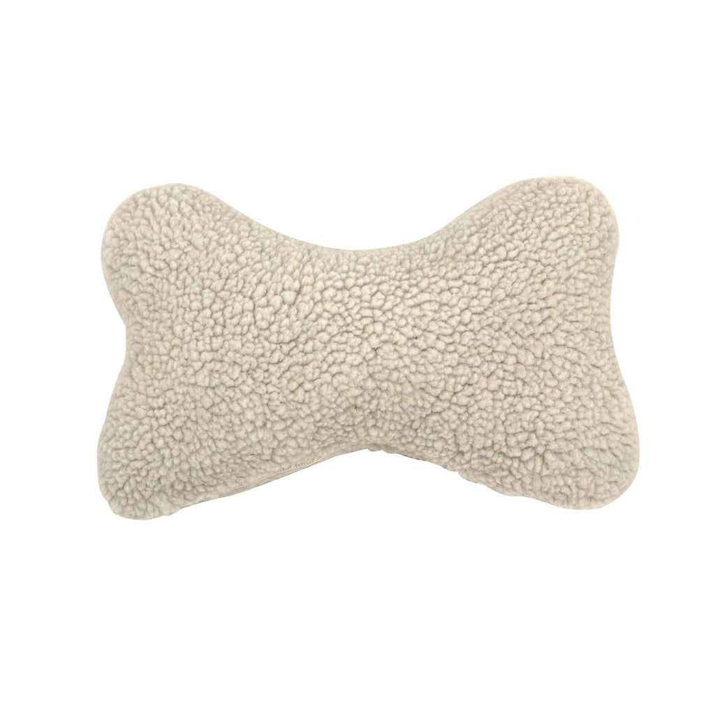 Sherpa Bone Pillow Toy with Squeaker