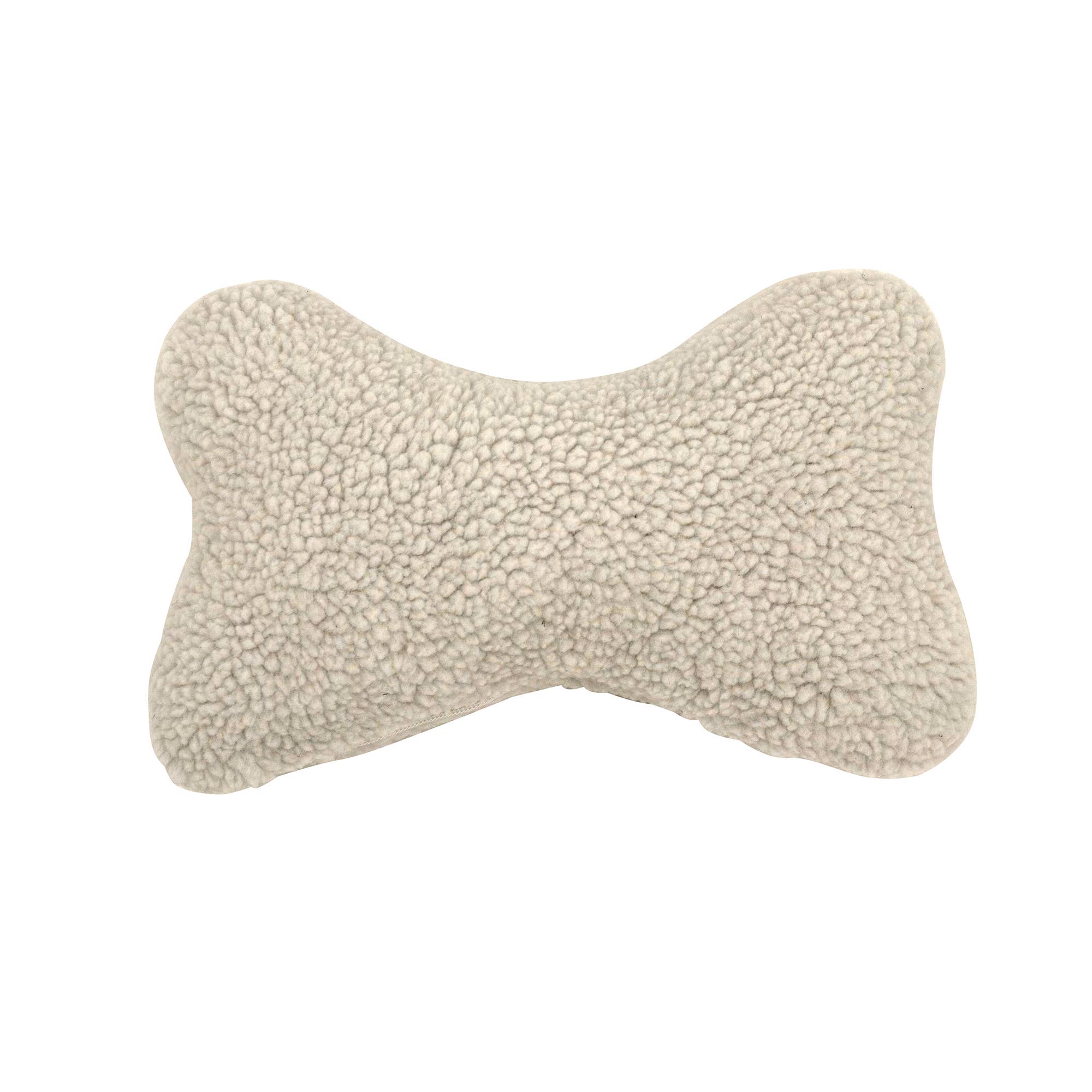 Sherpa Bone Pillow Toy with Squeaker