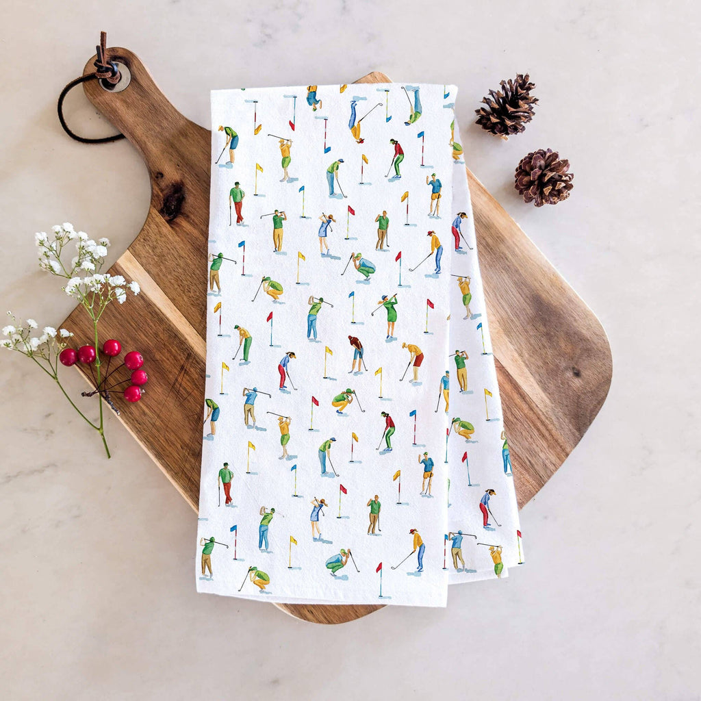 Tiny Golfers Tea Towel