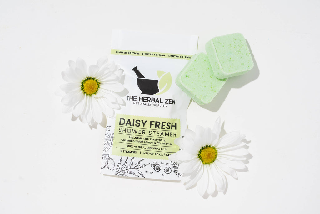 Daisy Fresh Mini Shower Steamers | Cucumber, Eucalyptus & Chamomile Aromatherapy | Pack of 2
