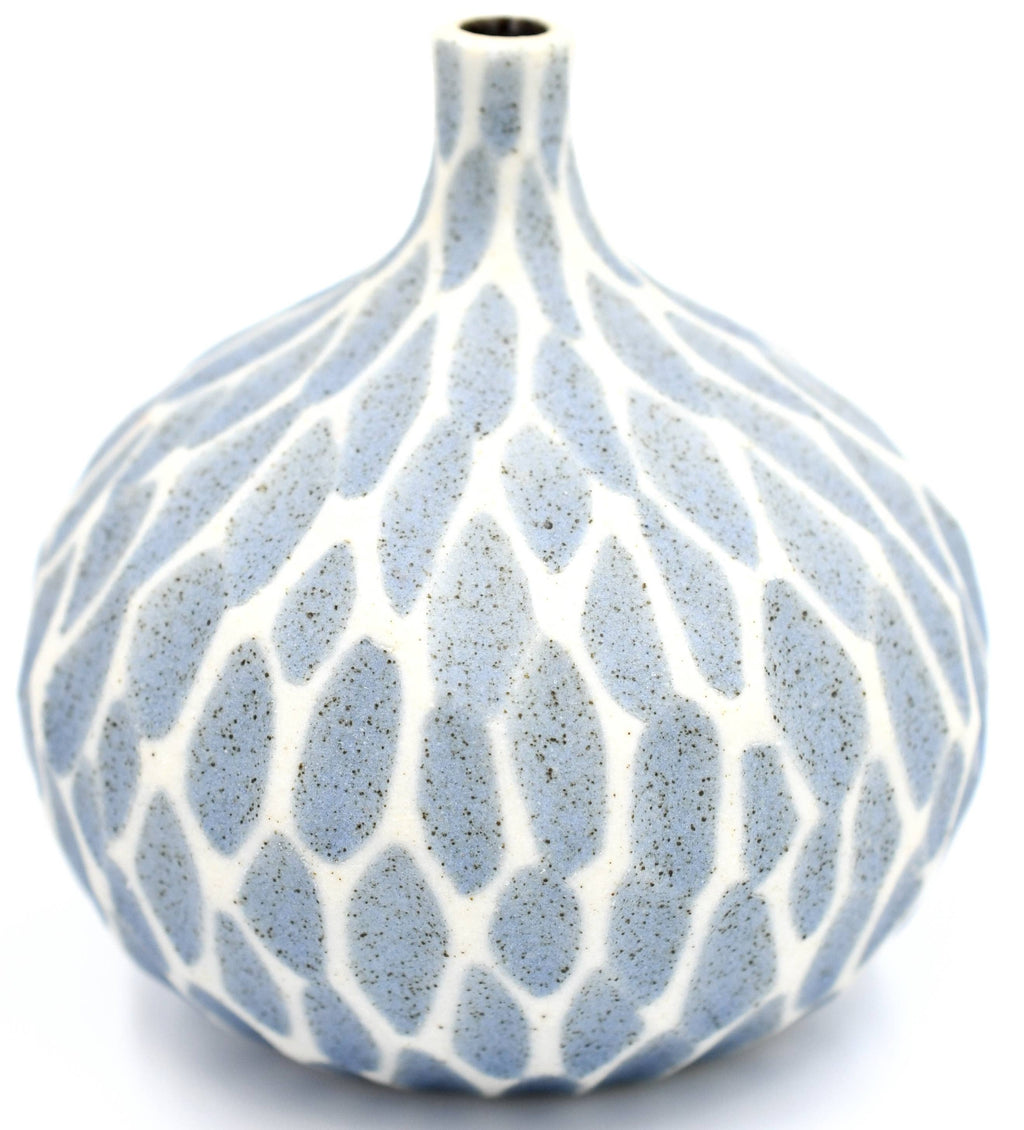 BLUES CONGO TINY S-Handcrafted Porcelain Bud Vase