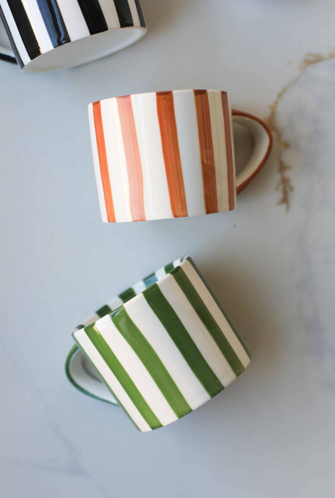 Red Simple Striped Mug