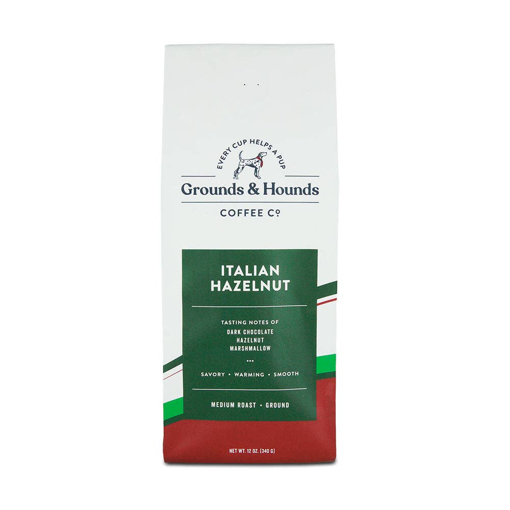Italian Hazelnut Coffee: Whole Bean 12 oz.